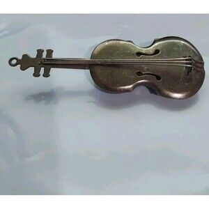 Violin Vintage Pin 3 1/2 Inch